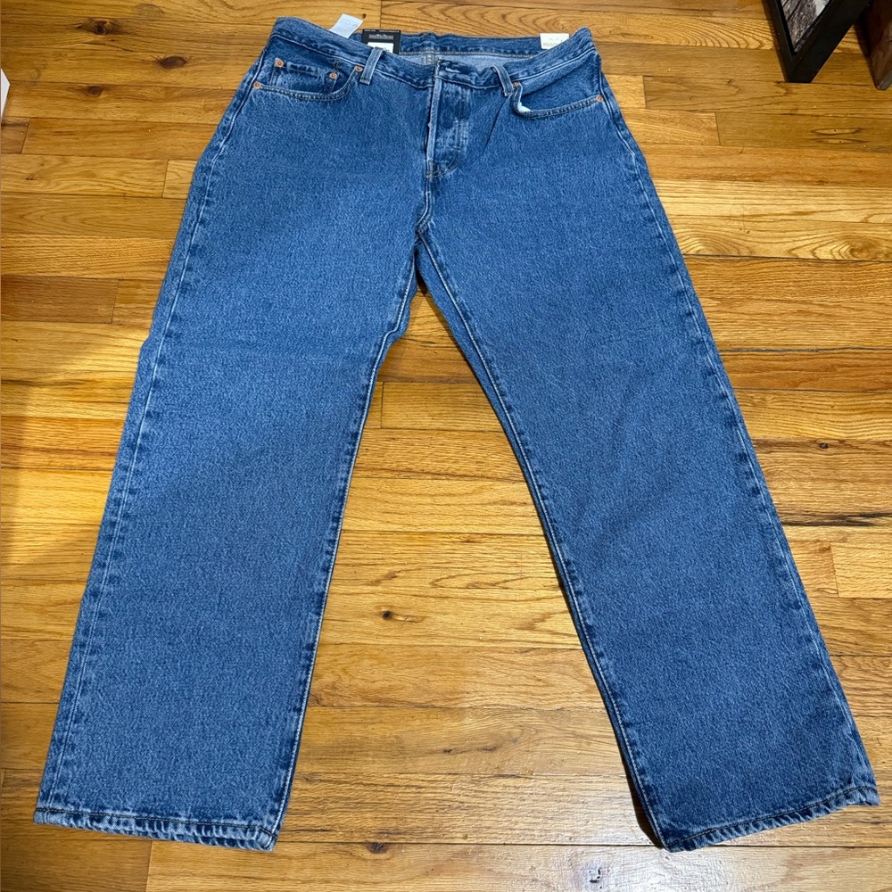 Levi's Women's 501 90s Ankle Blue Straight Jeans - Picture 9 of 11